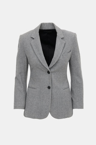 The Row Wool Button Blazer