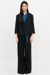 The Row Wool Double Breasted Blazer