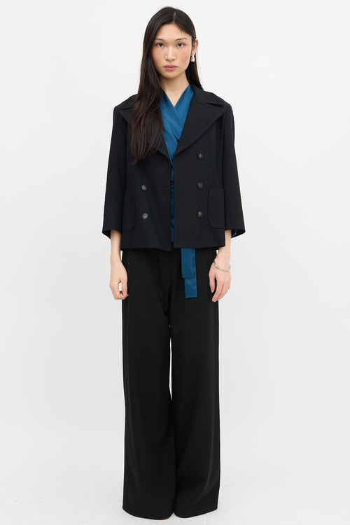 The Row Wool Double Breasted Blazer