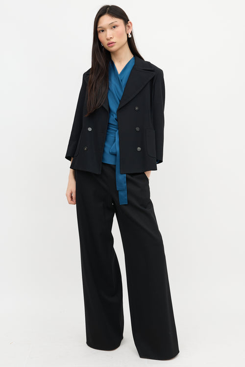 The Row Wool Double Breasted Blazer