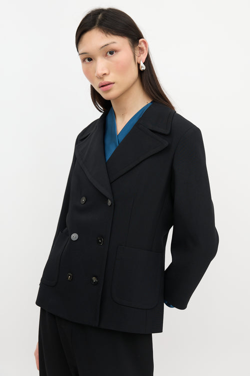 The Row Wool Double Breasted Blazer