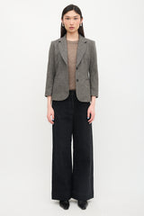 The Row Wool Herringbone Blazer