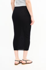 The Row Wool Ribbed Skirt