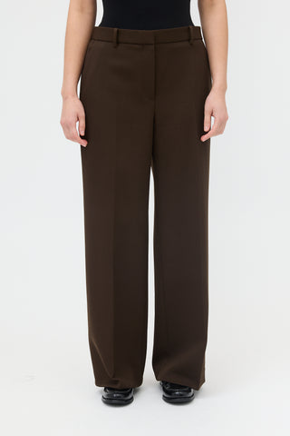 The Row Wool Wide Leg Trouser