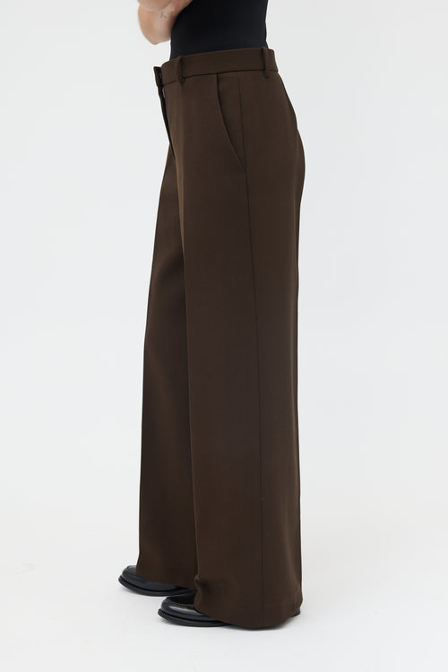 The Row Wool Wide Leg Trouser