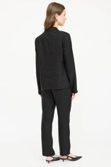 The Row Woven Striped Two Piece Suit