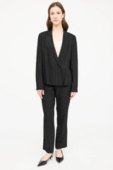 The Row Woven Striped Two Piece Suit