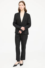 The Row Woven Striped Two Piece Suit