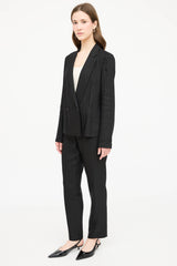 The Row Woven Striped Two Piece Suit