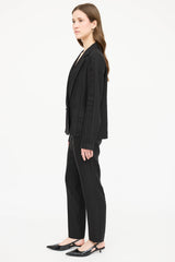 The Row Woven Striped Two Piece Suit