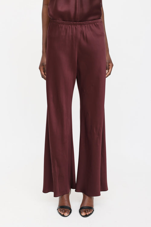 The Row Satin Wide Leg Pant