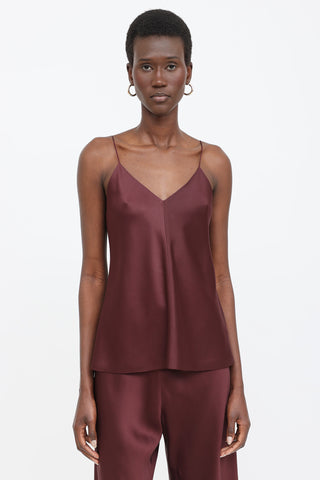 The Row Satin Camisole Top