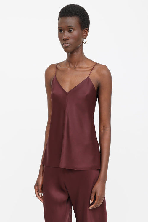 The Row Satin Camisole Top