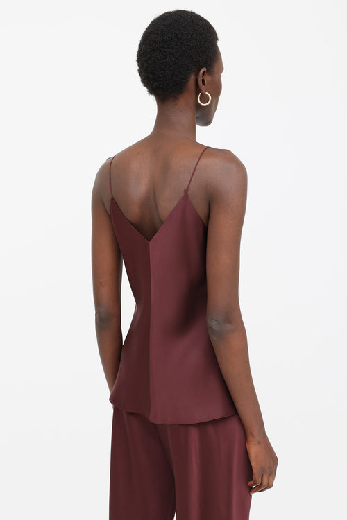 The Row Satin Camisole Top