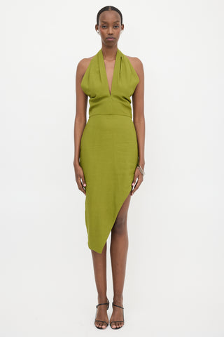 The Sei Asymmetrical Halter Dress