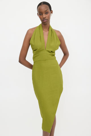 The Sei Asymmetrical Halter Dress