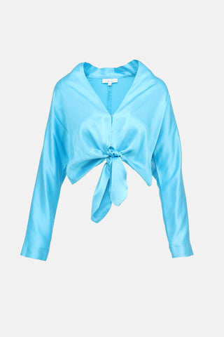 The Sei Silk Tie Top