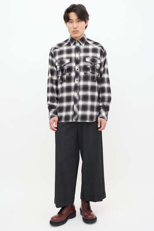 The Soloist Black & White Plaid Shirt