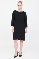 The Row Cowl Neck Pleated Dress