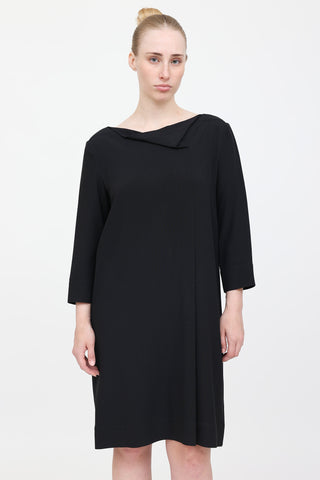 The Row Cowl Neck Pleated Dress