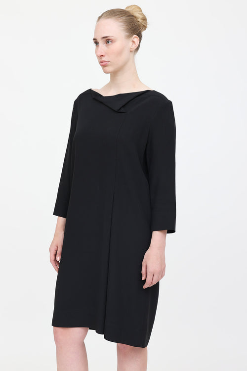 The Row Cowl Neck Pleated Dress
