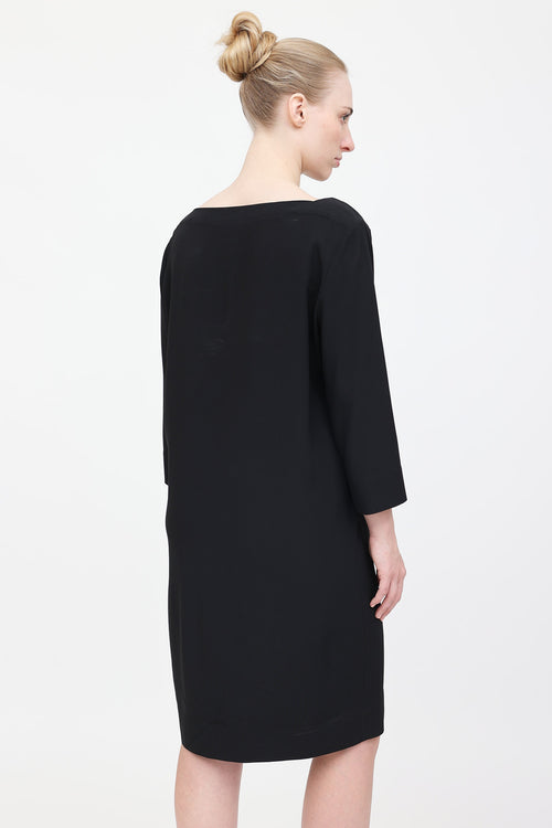 the row pleated dress The Row - Abinhav Dress in Wool - Black