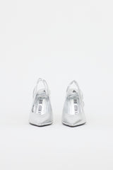 The Attico Metallic Leather Venus Pump