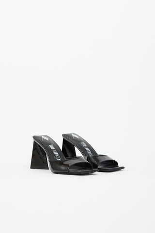 The Attico Patent Devon Mule
