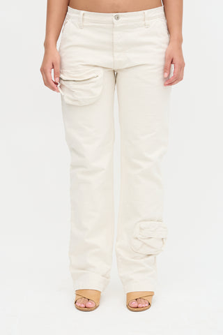 The Attico Straight Leg Cargo Pant