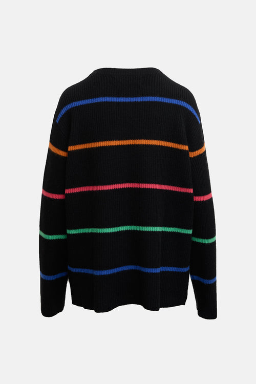 The Elder Statesman Cashmere Striped Sweater