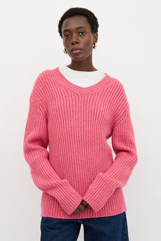 The Elder Statesman Cashmere V-Neck Sweater