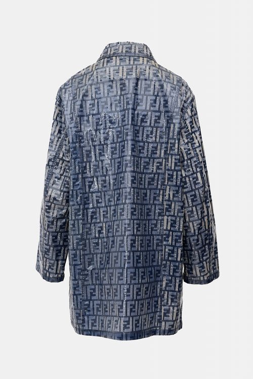 Fendi Jeans Vintage Vinyl FF Coat
