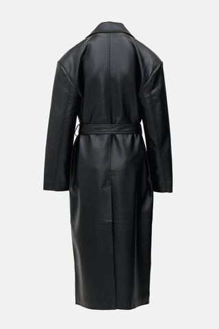 The Frankie Shop Faux Leather Tina Coat