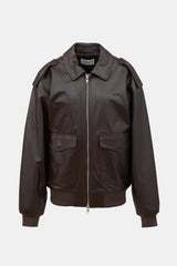 The Frankie Shop Leather Viper Jacket