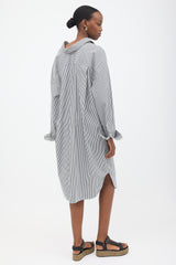 The Frankie Shop Oversized Pinstripe Shirt Dress