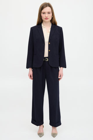 The Great. Wool Pinstripe Suit
