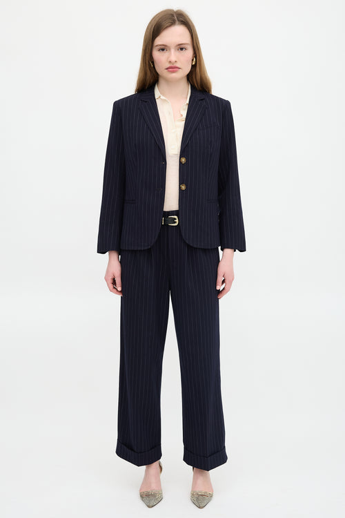 The Great. Wool Pinstripe Suit