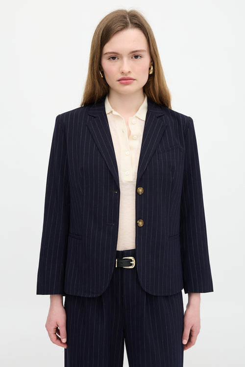 The Great. Wool Pinstripe Suit
