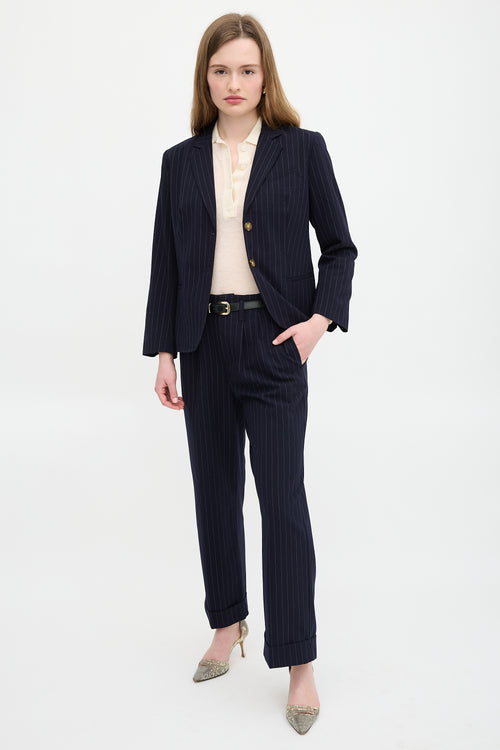 The Great. Wool Pinstripe Suit