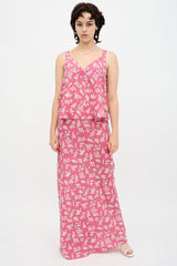 The Great. Silk Floral Camisole