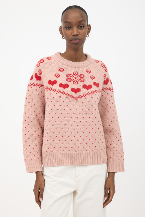 The Great. Wool Sweetheart Sweater