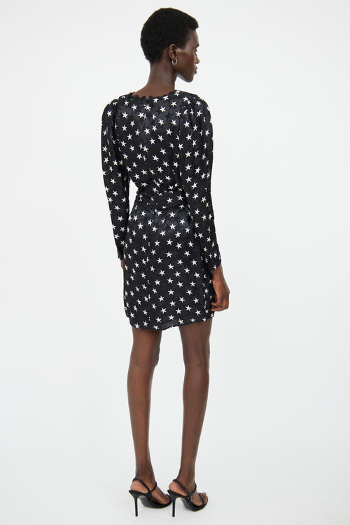 The Kooples B&W Star Print Lace Dress