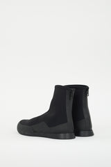 The Row Black Neoprene TR Ankle Boot