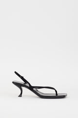 Black Textured Hair Constance Heeled Sandal