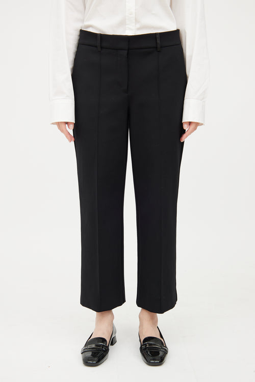 The Row Black Cropped Pant