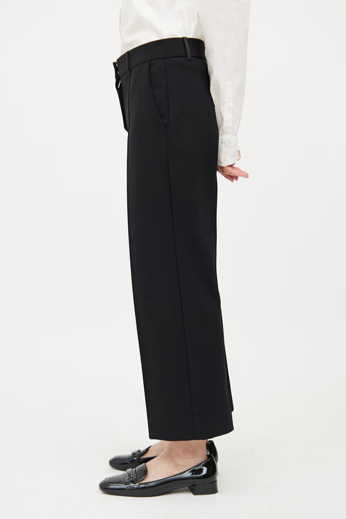 The Row Black Cropped Pant