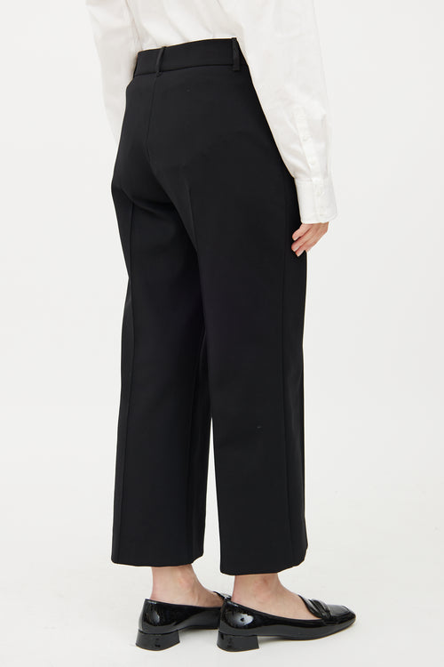 The Row Black Cropped Pant