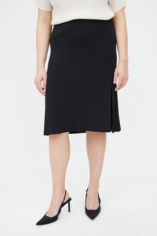 Black Midlength Skirt The Row