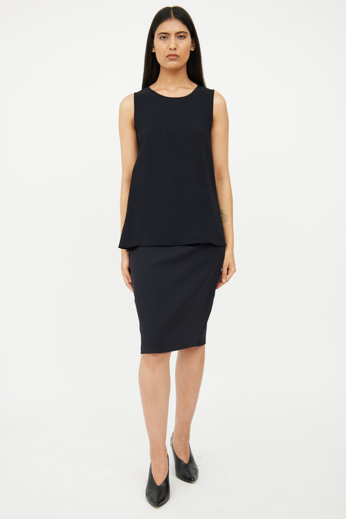 The Row Black Sleeveless Top