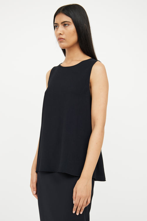 The Row Black Sleeveless Top